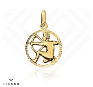 Złota zawieszka znak zodiaku STRZELEC pr 585