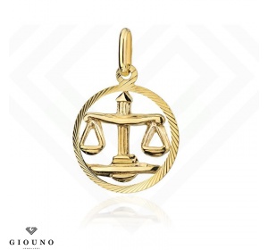 Złota zawieszka znak zodiaku WAGA pr 585