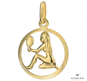 Zawieszka złota 585 - znak zodiaku PANNA