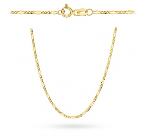 Łańcuszek złoty pr. 585 - splot figaro gucci 55 cm