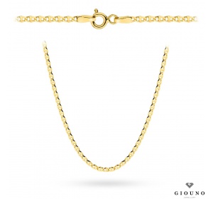 Łańcuszek złoty pr. 585 - splot gucci 70 cm