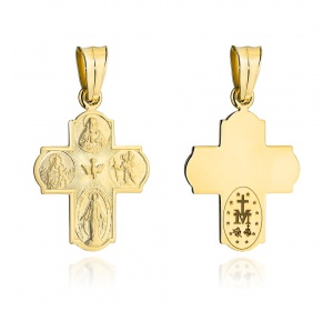 Krzyżyk złoty 585 Duch Święty