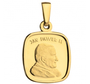 Medalik złoty 585 Jan Paweł II