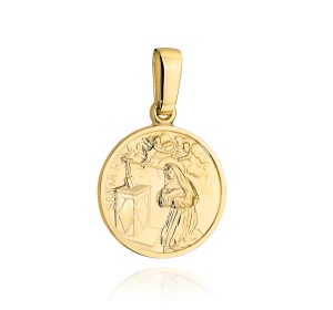 Medalik złoty 585 Święta Rita