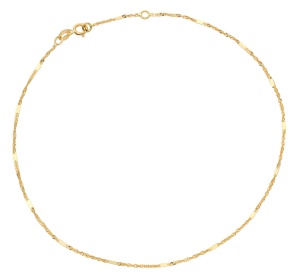 Bransoletka złota 585 na nogę 23+2cm