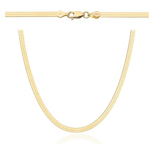 Łańcuch złoty 585 taśma 40cm