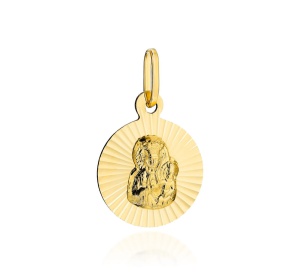 Złoty medalik Matka Boska 585-prezent komunia,chrzciny