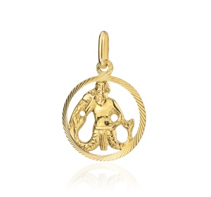 Zawieszka złota 585 znak zodiaku WODNIK