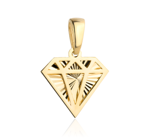 Zawieszka złota 585 diamencik